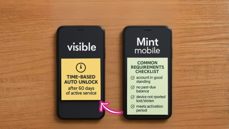 Visible phone release rules in 2025 vs. Mint Mobile requirements